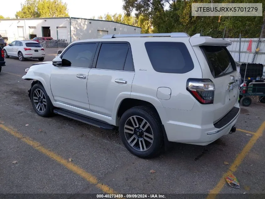 JTEBU5JRXK5701279 2019 Toyota 4Runner Limited