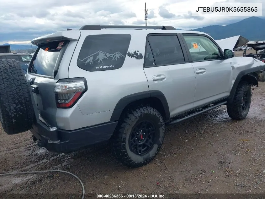 JTEBU5JR0K5655865 2019 Toyota 4Runner Trd Off Road