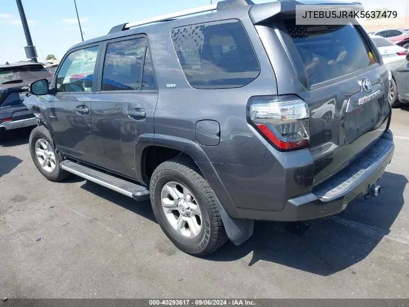 JTEBU5JR4K5637479 2019 Toyota 4Runner Sr5 Premium