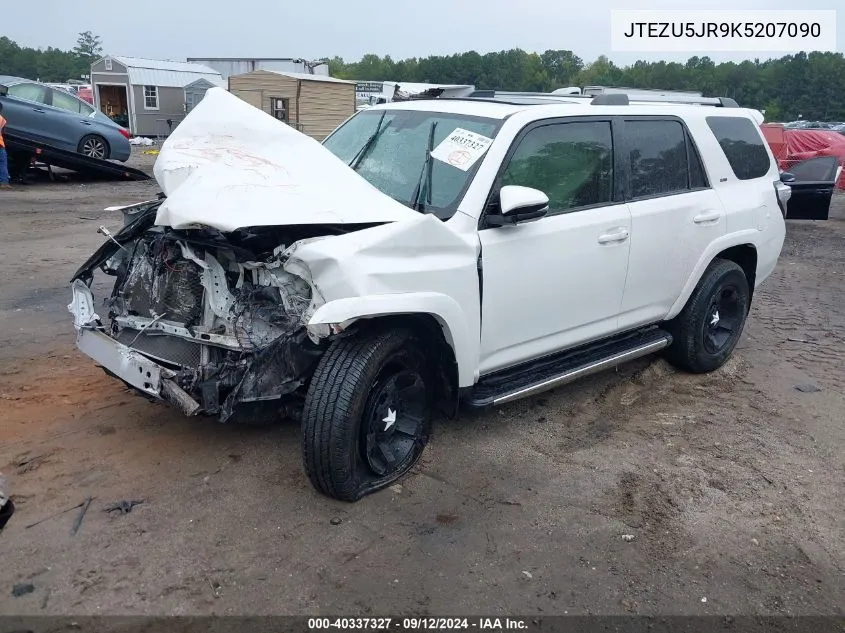 2019 Toyota 4Runner Sr5 Premium VIN: JTEZU5JR9K5207090 Lot: 40337327