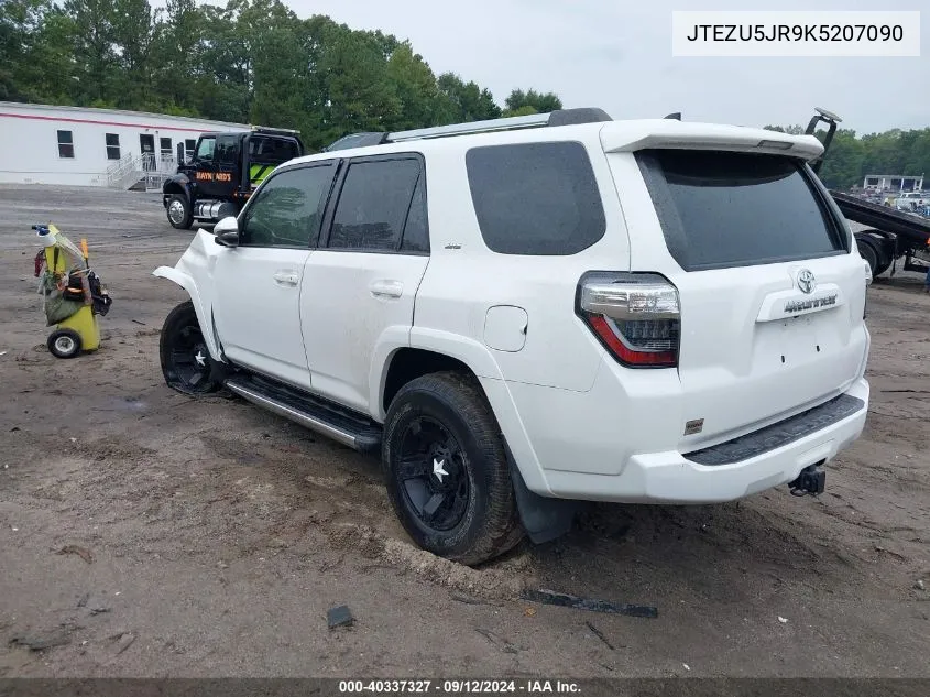 2019 Toyota 4Runner VIN: JTEZU5JR9K5207090 Lot: 40337327