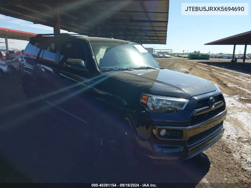 JTEBU5JRXK5694690 2019 Toyota 4Runner Limited Nightshade