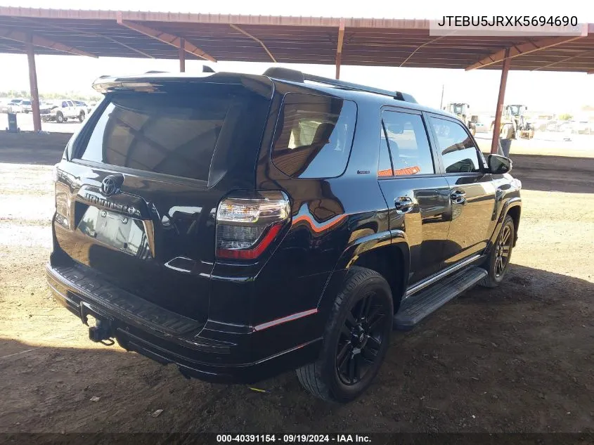 JTEBU5JRXK5694690 2019 Toyota 4Runner Limited Nightshade