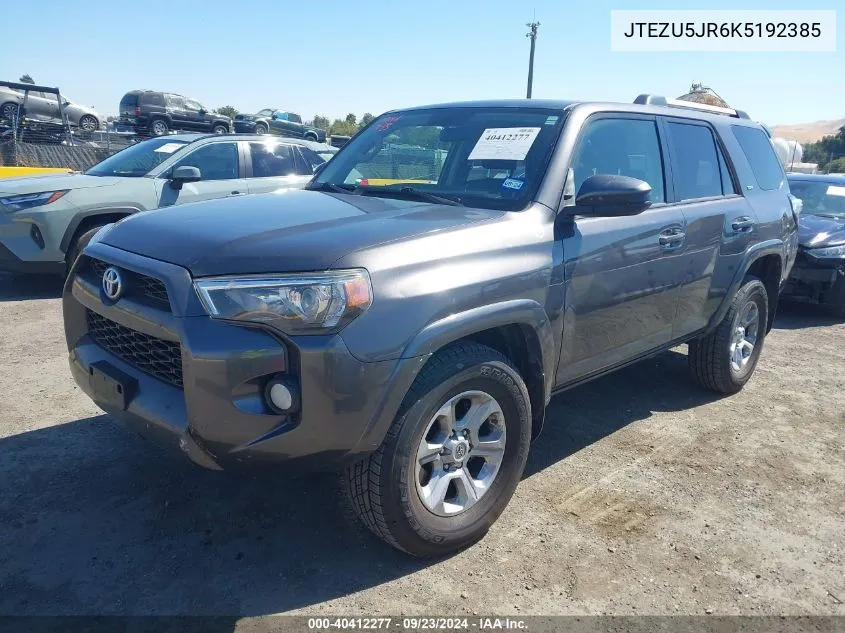 JTEZU5JR6K5192385 2019 Toyota 4Runner Sr5