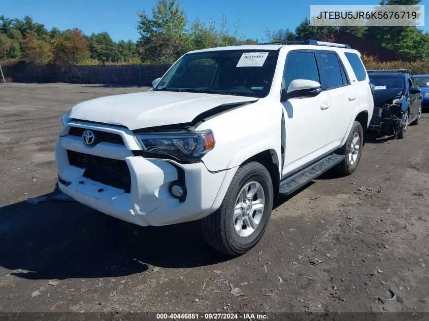 2019 Toyota 4Runner Sr5 Premium VIN: JTEBU5JR6K5676719 Lot: 40446881