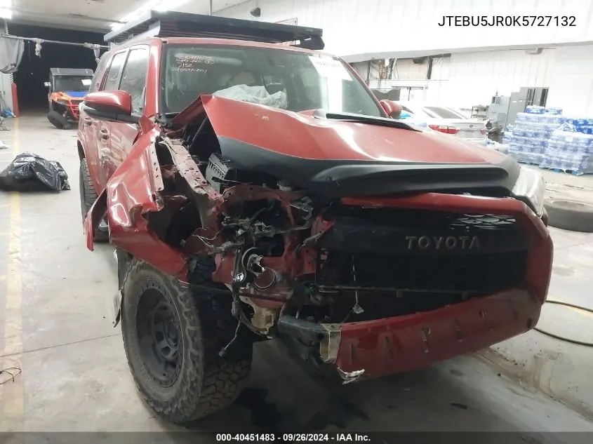 JTEBU5JR0K5727132 2019 Toyota 4Runner Trd Off Road Premium