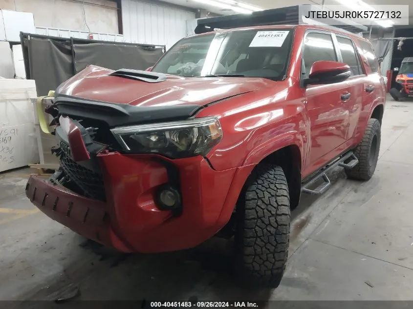 JTEBU5JR0K5727132 2019 Toyota 4Runner Trd Off Road Premium