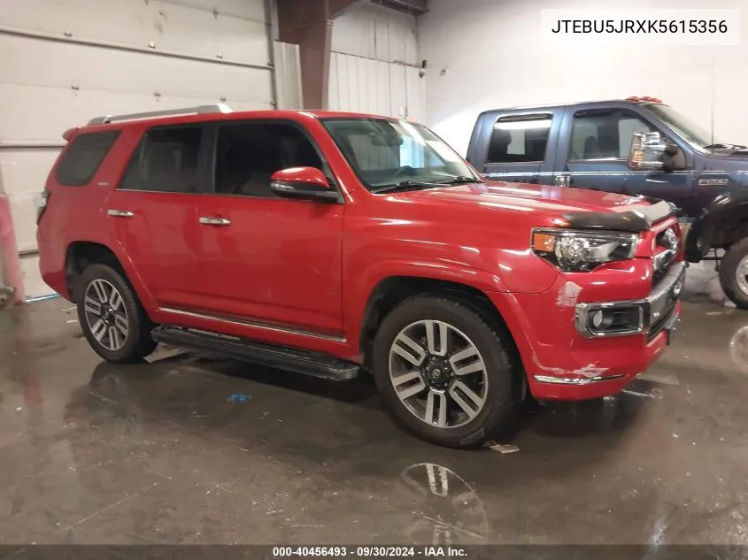 JTEBU5JRXK5615356 2019 Toyota 4Runner Limited