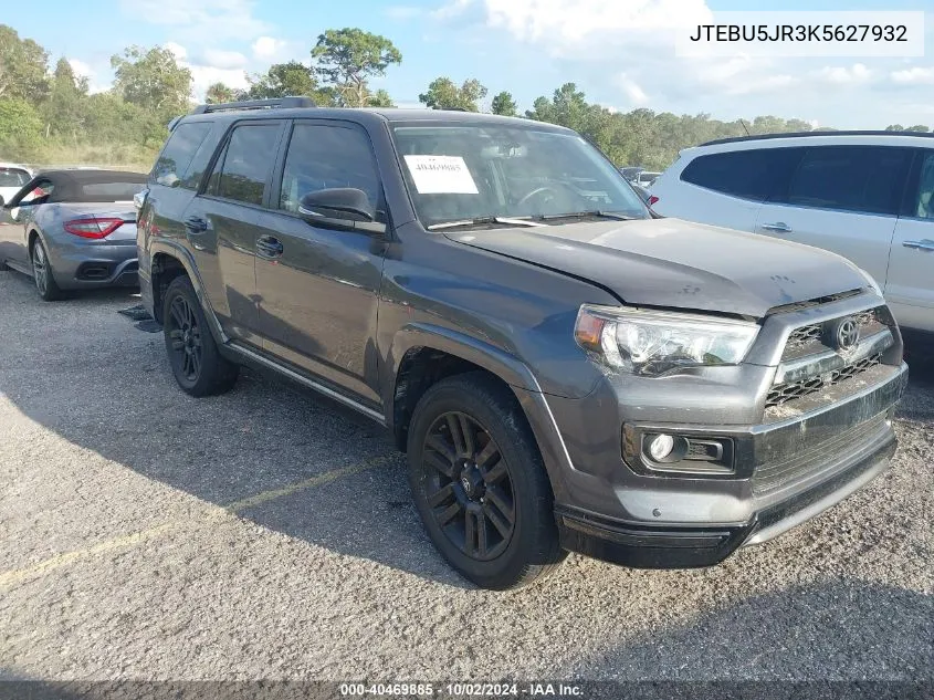 JTEBU5JR3K5627932 2019 Toyota 4Runner Sr5/Limited/Limited Night