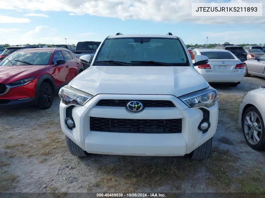 JTEZU5JR1K5211893 2019 Toyota 4Runner Sr5/Limited/Limited Night