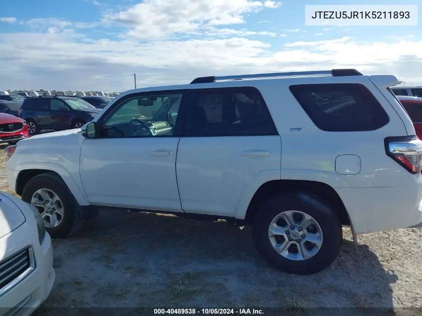 JTEZU5JR1K5211893 2019 Toyota 4Runner Sr5/Limited/Limited Night