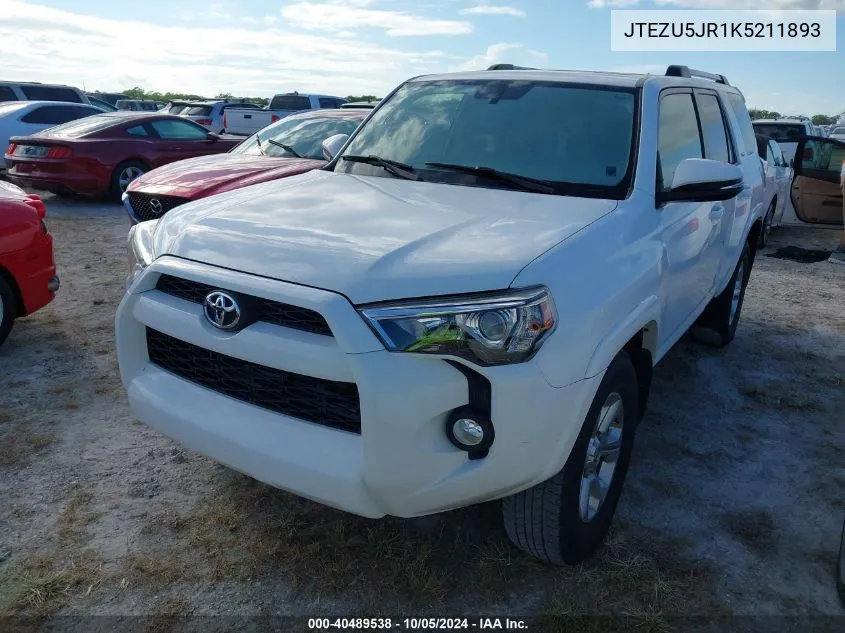 JTEZU5JR1K5211893 2019 Toyota 4Runner Sr5/Limited/Limited Night