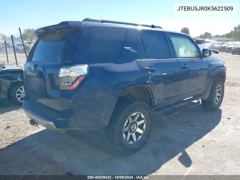 JTEBU5JR0K5622509 2019 Toyota 4Runner Trd Off Road Premium