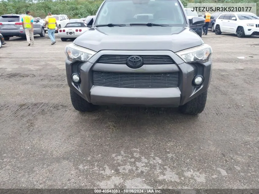 2019 Toyota 4Runner Sr5 VIN: JTEZU5JR3K5210177 Lot: 40543083