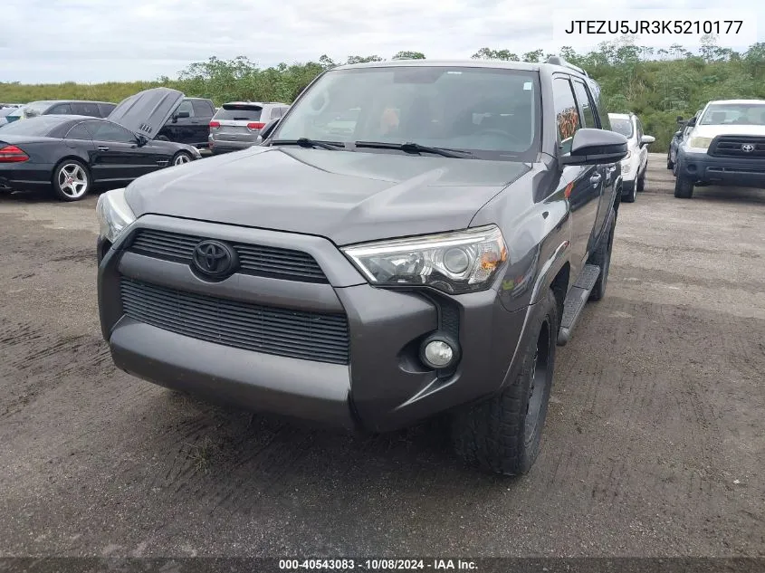 2019 Toyota 4Runner Sr5 VIN: JTEZU5JR3K5210177 Lot: 40543083