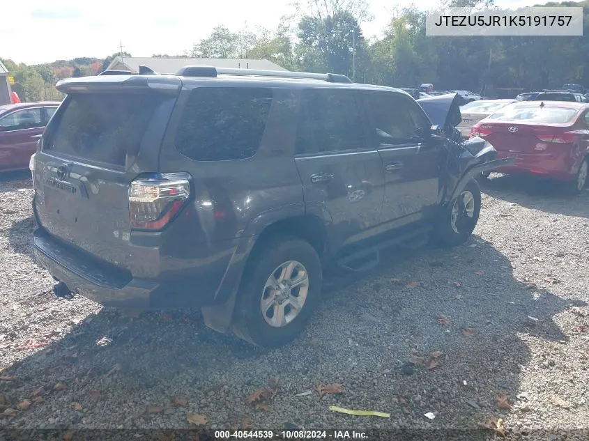 JTEZU5JR1K5191757 2019 Toyota 4Runner Sr5 Premium