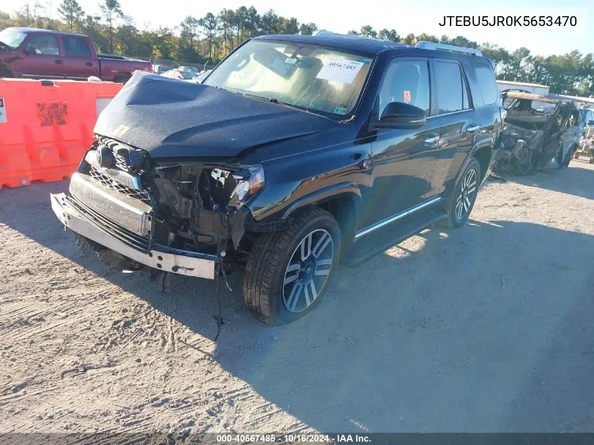 JTEBU5JR0K5653470 2019 Toyota 4Runner Limited