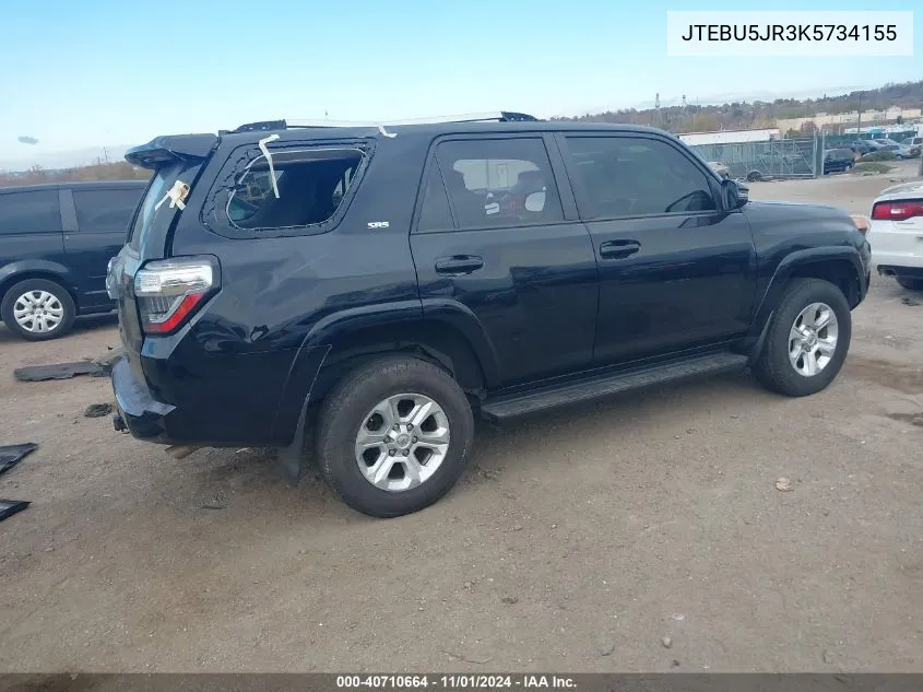 JTEBU5JR3K5734155 2019 Toyota 4Runner Sr5 Premium