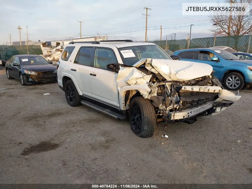 2019 Toyota 4Runner Limited Nightshade VIN: JTEBU5JRXK5627586 Lot: 40784224