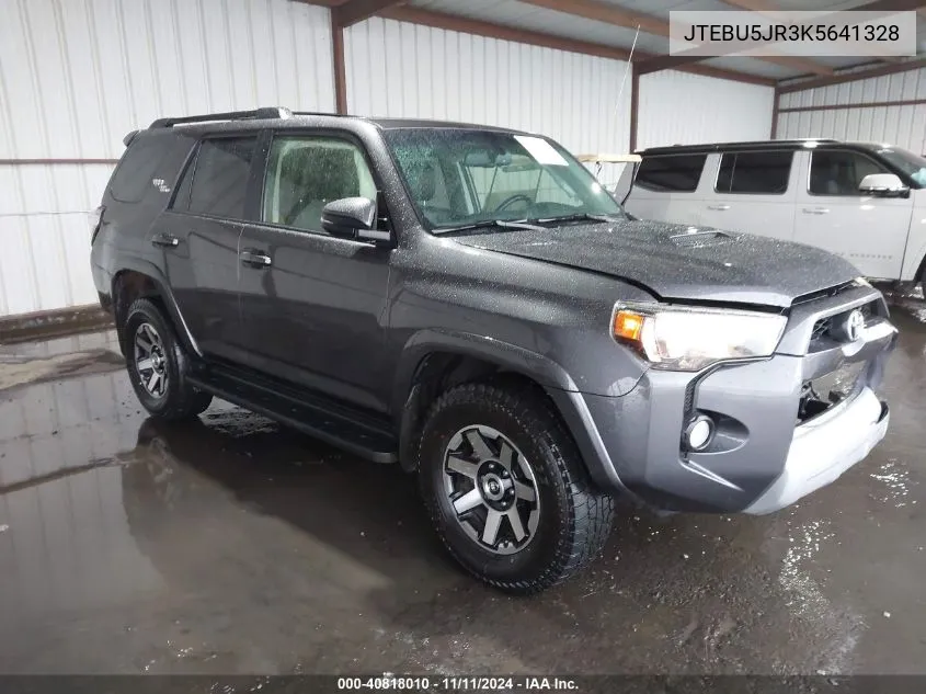 2019 Toyota 4Runner Trd Off Road Premium VIN: JTEBU5JR3K5641328 Lot: 40818010