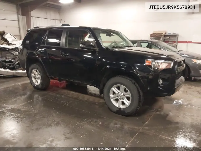 2019 Toyota 4Runner Sr5 Premium VIN: JTEBU5JR9K5678934 Lot: 40853911