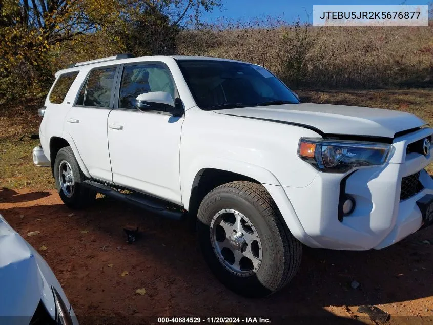 2019 Toyota 4Runner Sr5 Premium VIN: JTEBU5JR2K5676877 Lot: 40884529