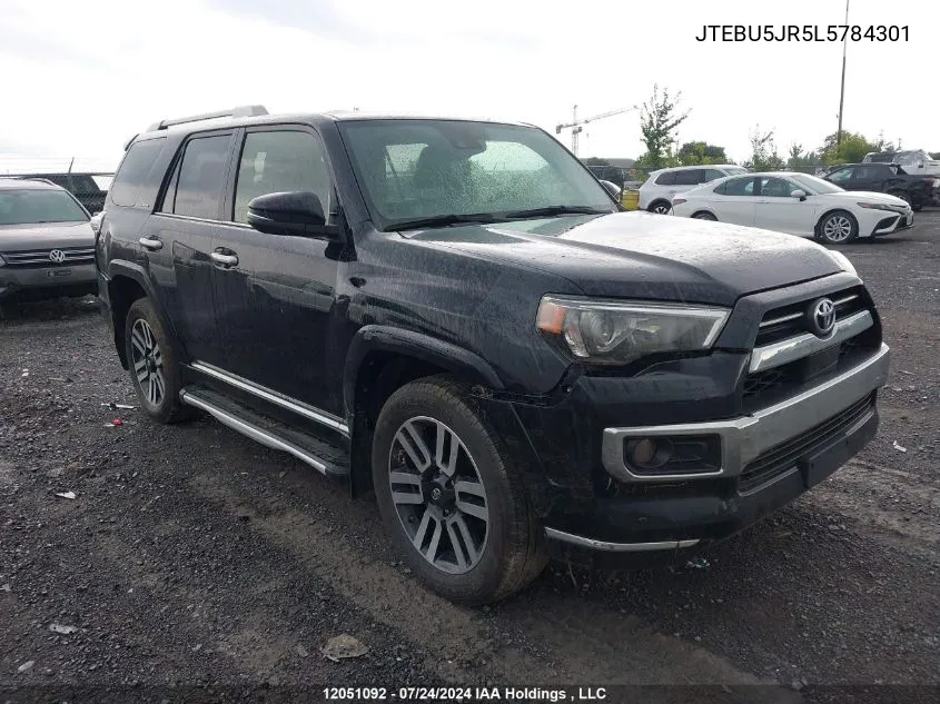 2020 Toyota 4Runner VIN: JTEBU5JR5L5784301 Lot: 12051092