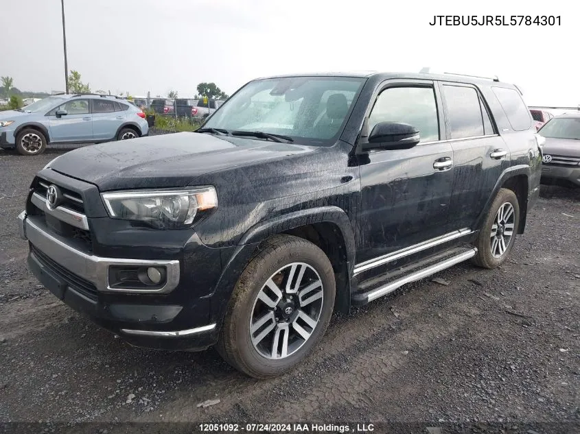 2020 Toyota 4Runner VIN: JTEBU5JR5L5784301 Lot: 12051092