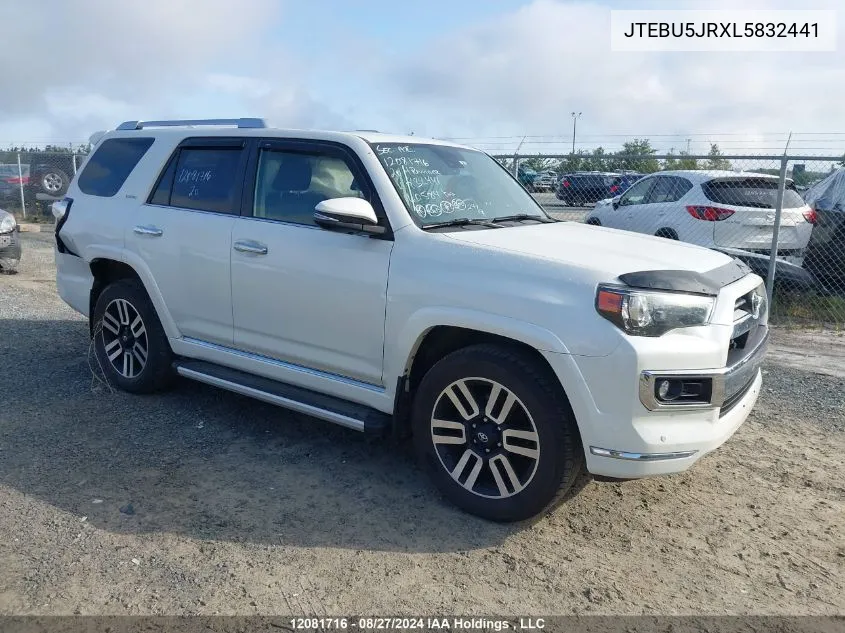 JTEBU5JRXL5832441 2020 Toyota 4Runner