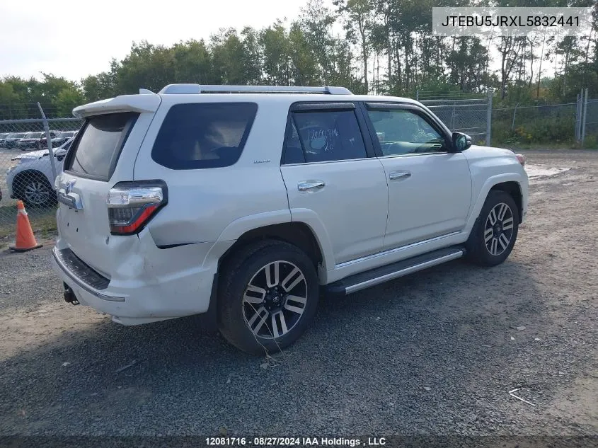 JTEBU5JRXL5832441 2020 Toyota 4Runner