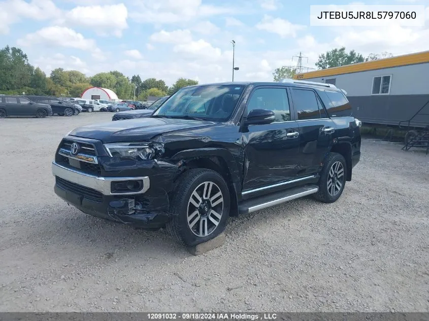 2020 Toyota 4Runner VIN: JTEBU5JR8L5797060 Lot: 12091032