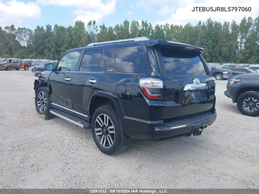 2020 Toyota 4Runner VIN: JTEBU5JR8L5797060 Lot: 12091032