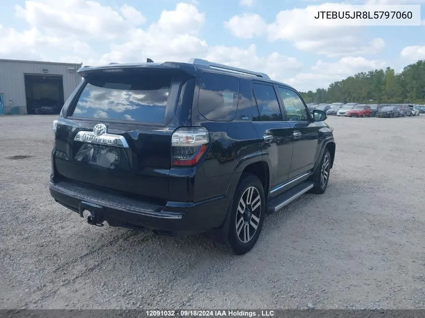 2020 Toyota 4Runner VIN: JTEBU5JR8L5797060 Lot: 12091032