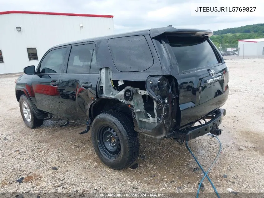 JTEBU5JR1L5769827 2020 Toyota 4Runner Sr5