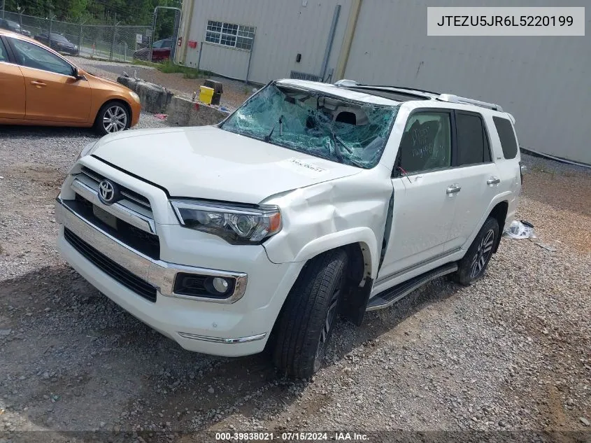 2020 Toyota 4Runner Limited VIN: JTEZU5JR6L5220199 Lot: 39838021