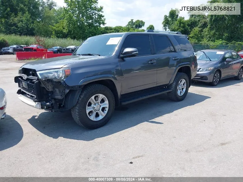 2020 Toyota 4Runner Sr5 Premium VIN: JTEBU5JR6L5768821 Lot: 40007309