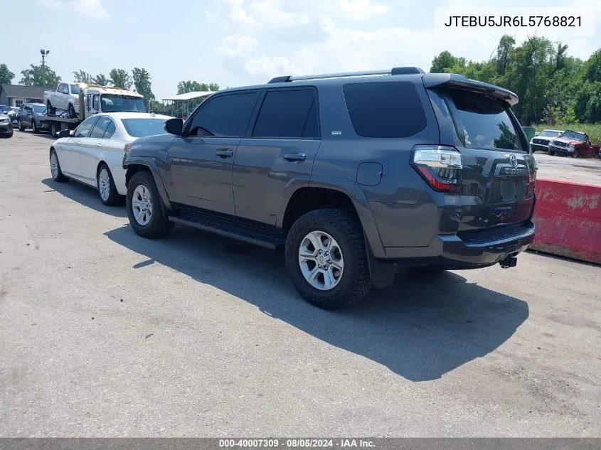 2020 Toyota 4Runner Sr5 Premium VIN: JTEBU5JR6L5768821 Lot: 40007309