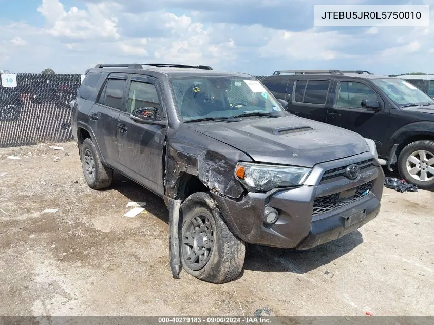 2020 Toyota 4Runner Venture Special Edition VIN: JTEBU5JR0L5750010 Lot: 40279183