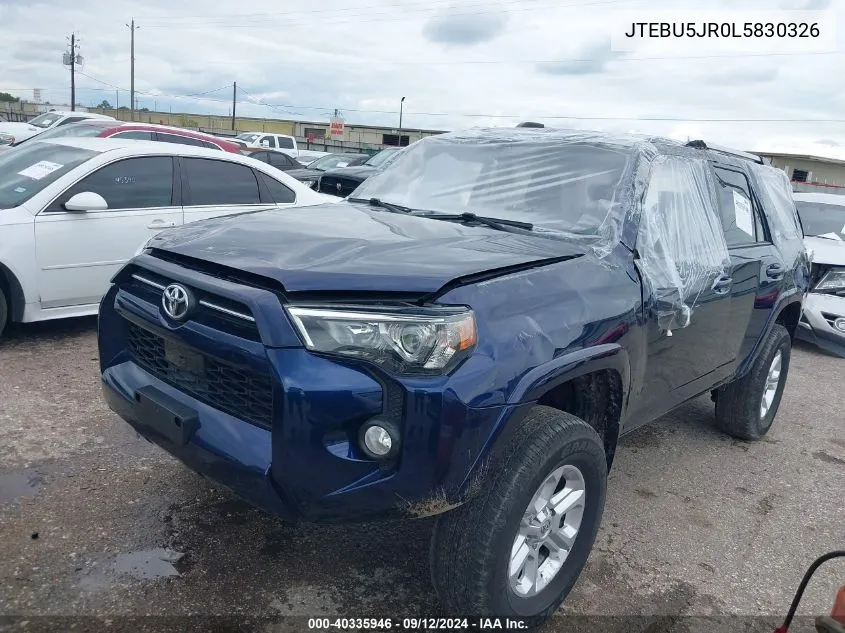 JTEBU5JR0L5830326 2020 Toyota 4Runner Sr5 Premium