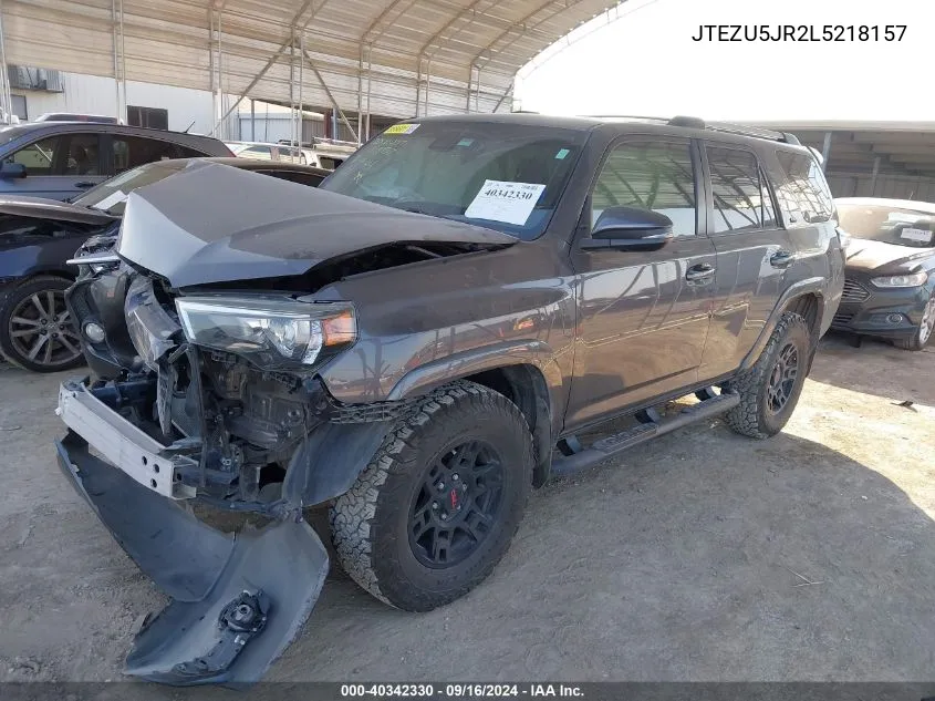 JTEZU5JR2L5218157 2020 Toyota 4Runner Sr5/Sr5 Premium/Limited/N