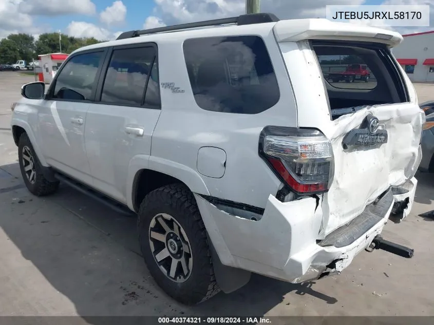 JTEBU5JRXL58170 2020 Toyota 4Runner Sr5/Sr5 Premium/Venture/L