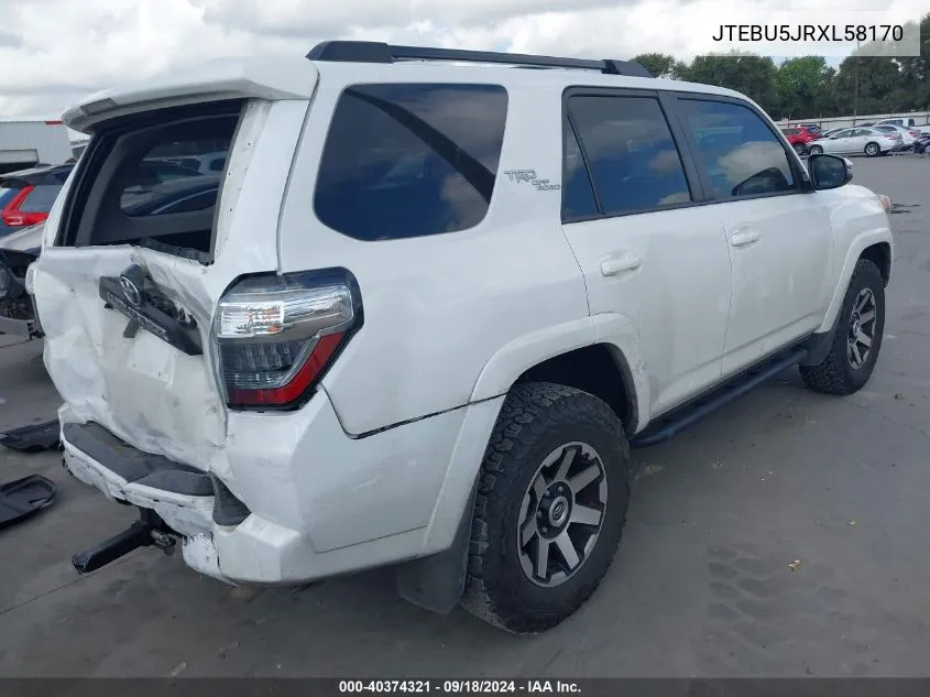 JTEBU5JRXL58170 2020 Toyota 4Runner Sr5/Sr5 Premium/Venture/L