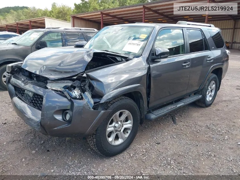 2020 Toyota 4Runner Sr5 VIN: JTEZU5JR2L5219924 Lot: 40395705