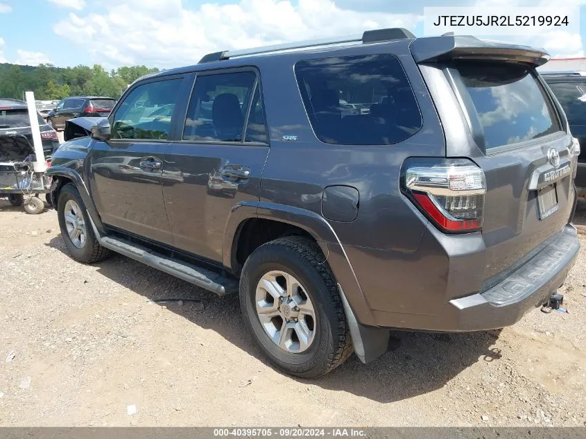 2020 Toyota 4Runner Sr5 VIN: JTEZU5JR2L5219924 Lot: 40395705