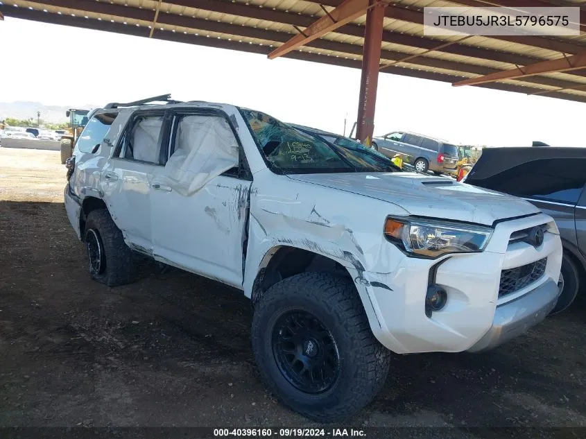 2020 Toyota 4Runner Trd Off Road VIN: JTEBU5JR3L5796575 Lot: 40396160