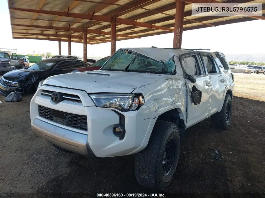 2020 Toyota 4Runner Trd Off Road VIN: JTEBU5JR3L5796575 Lot: 40396160