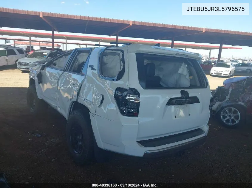 2020 Toyota 4Runner Trd Off Road VIN: JTEBU5JR3L5796575 Lot: 40396160