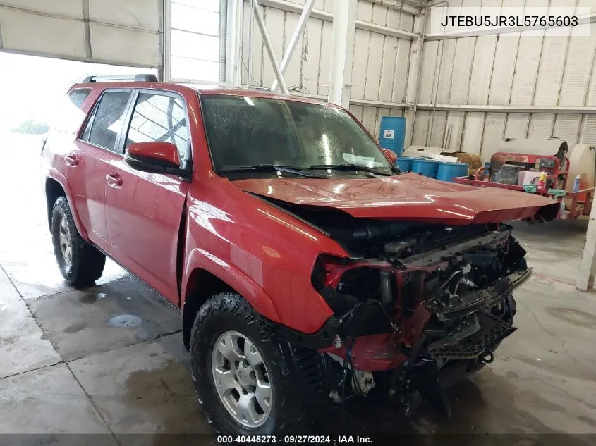 2020 Toyota 4Runner Sr5 Premium VIN: JTEBU5JR3L5765603 Lot: 40445273