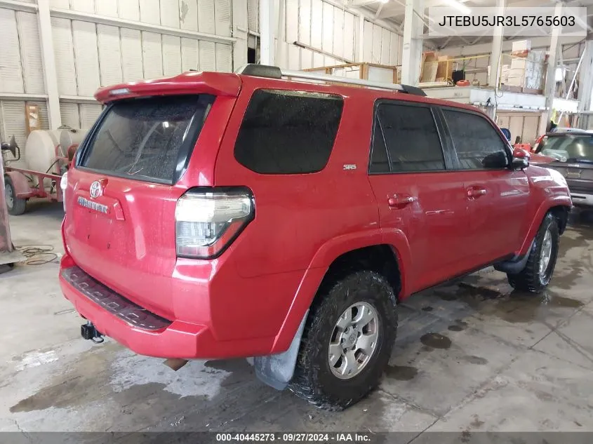 2020 Toyota 4Runner Sr5 Premium VIN: JTEBU5JR3L5765603 Lot: 40445273