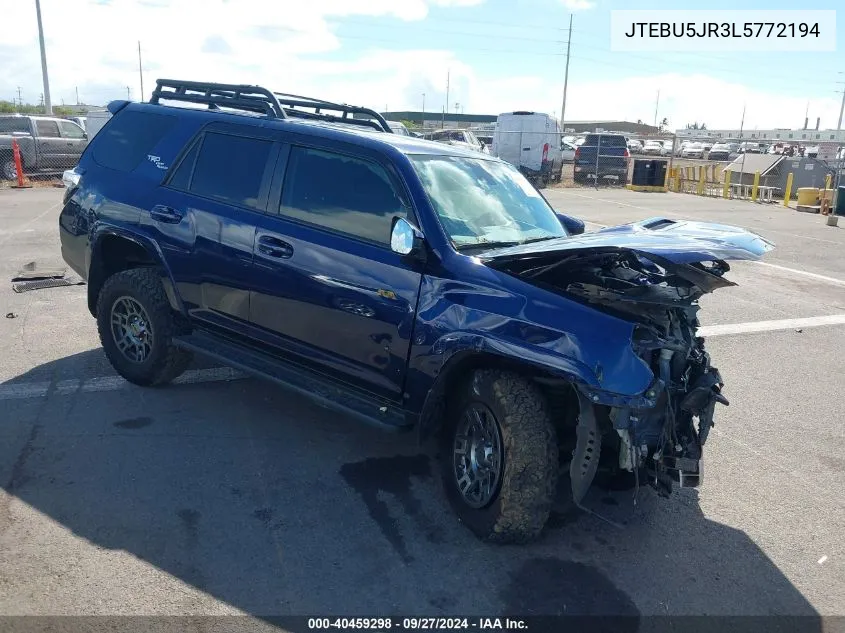 JTEBU5JR3L5772194 2020 Toyota 4Runner Trd Off Road